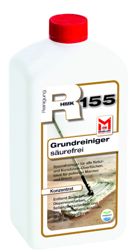 Zementschleier auf Naturstein: Reinigung / Beseitigung mit HMK R155 Grundreiniger - s&auml;urefrei von MoellerStoneCare
